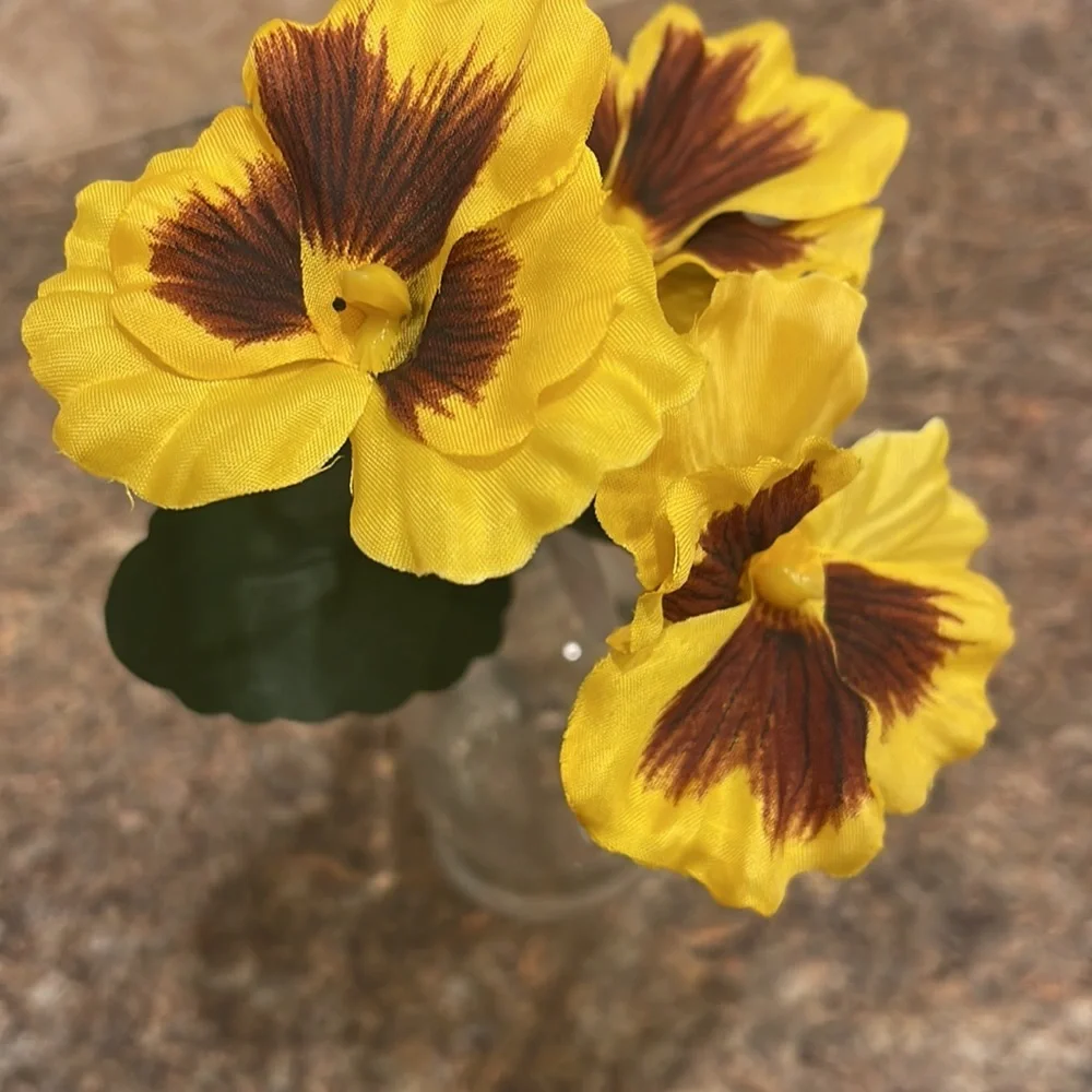 Spring Floral Arrangement in Glass Vase